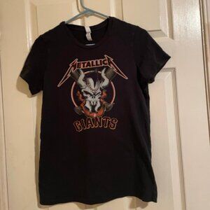 NWT Metallica San Francisco Giants Skull Black Full Size T Shirt